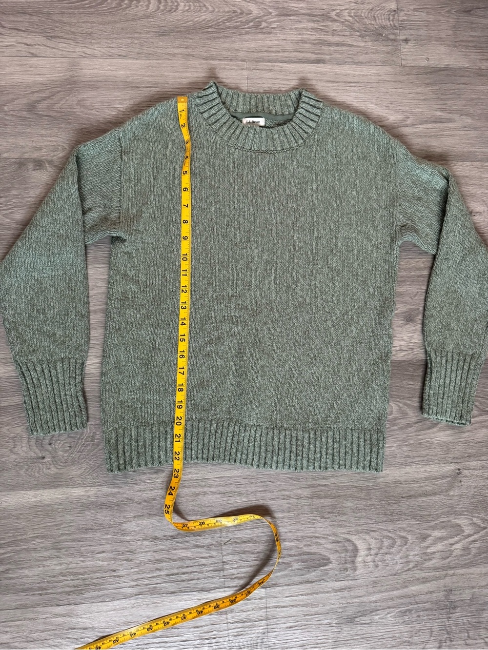 Women’s Crewneck Knit Sweater in Sage Green